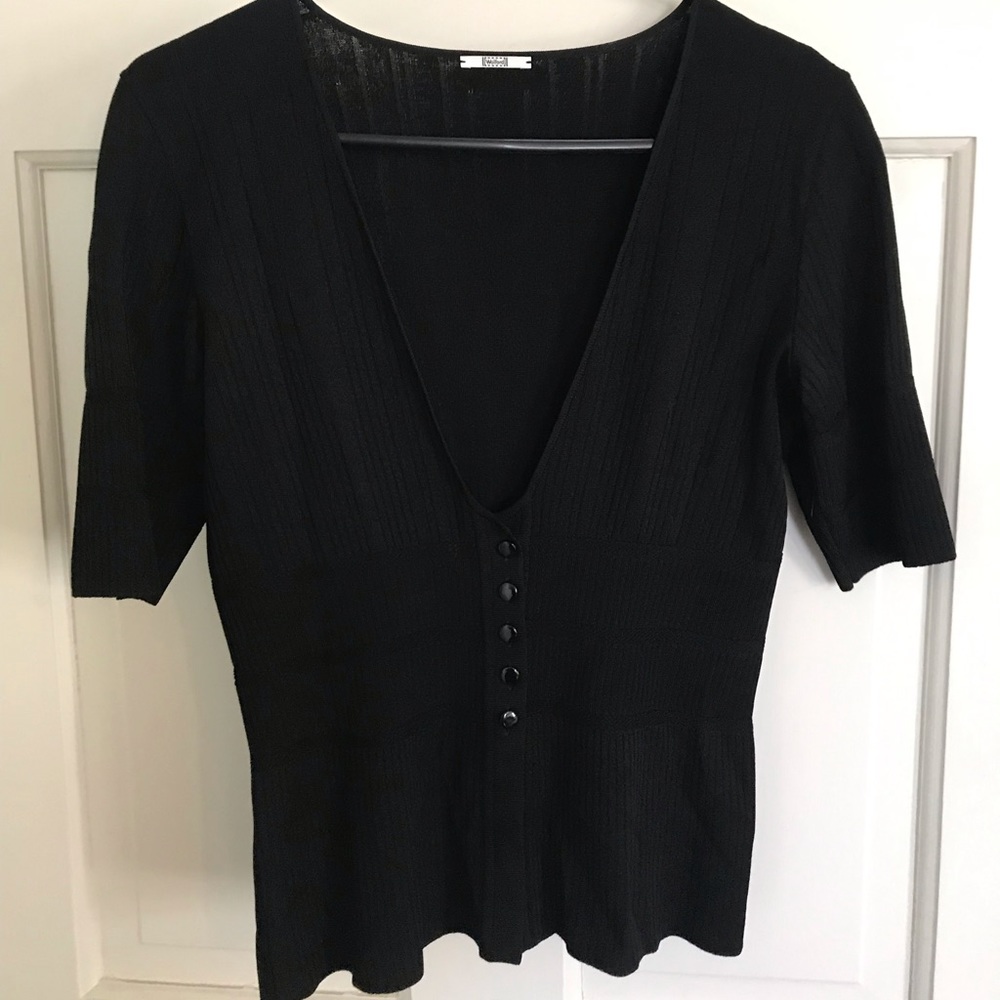 Wolford Black Short Sleeved Cardigan